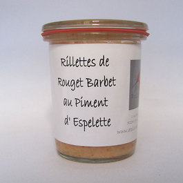 Rillettes de rouget barbet au piment d'espelette